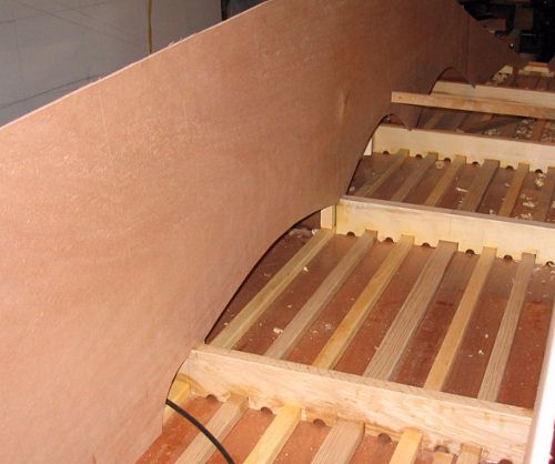 coaming at final shape