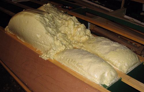 flotation foamed in