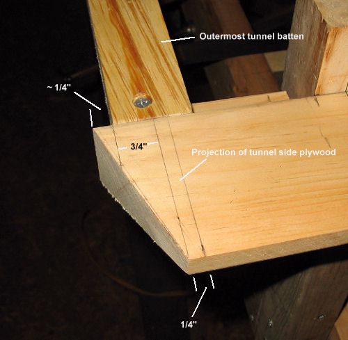 finding the cut line to trim the stem