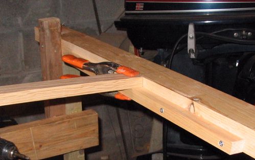 securing battens to stem